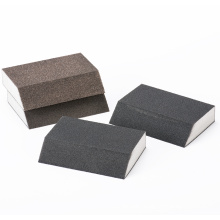 Abrasive foam sanding sponge block
